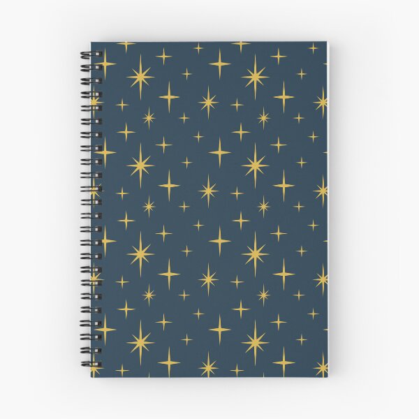 Item preview, Retro Mid Century Atomic Starburst Navy, Mustard designed and sold by trdstudio.