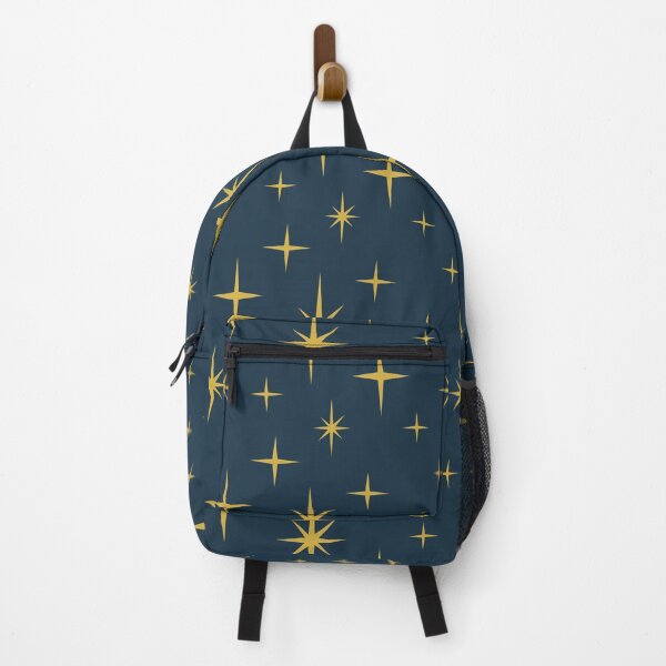 Item preview, Retro Mid Century Atomic Starburst Navy, Mustard designed and sold by trdstudio.