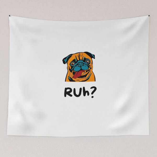 Item preview, Ruh? pug, curious dog. designed and sold by Cajattire.