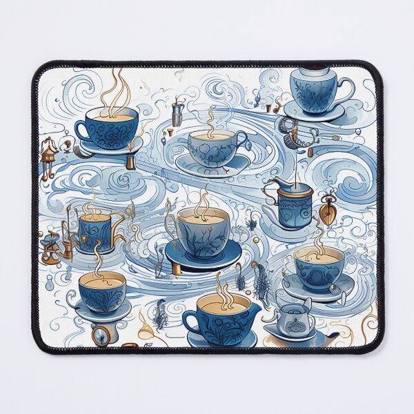 Item preview, Hand-drawn Coffee Euphoria: Mugs, Beans, and French Presses designed and sold by PaintbrushPlace.