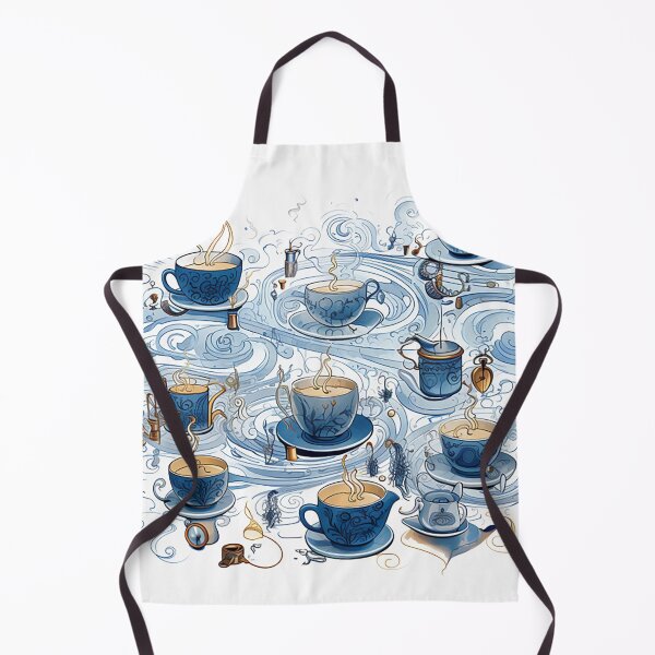 Item preview, Hand-drawn Coffee Euphoria: Mugs, Beans, and French Presses designed and sold by PaintbrushPlace.