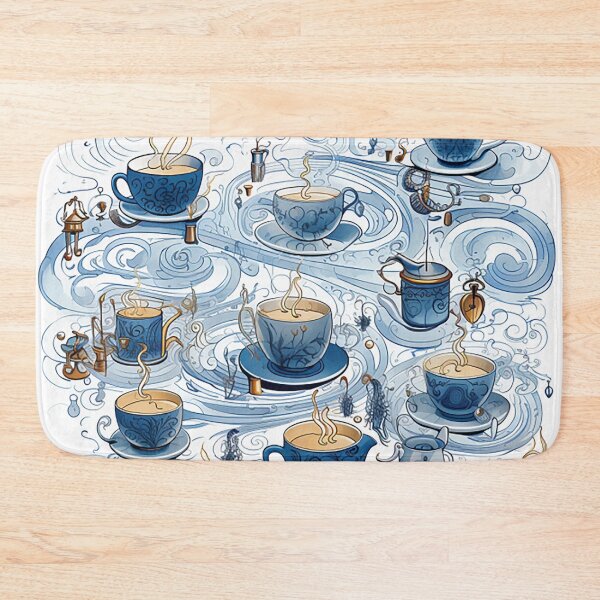 Item preview, Hand-drawn Coffee Euphoria: Mugs, Beans, and French Presses designed and sold by PaintbrushPlace.