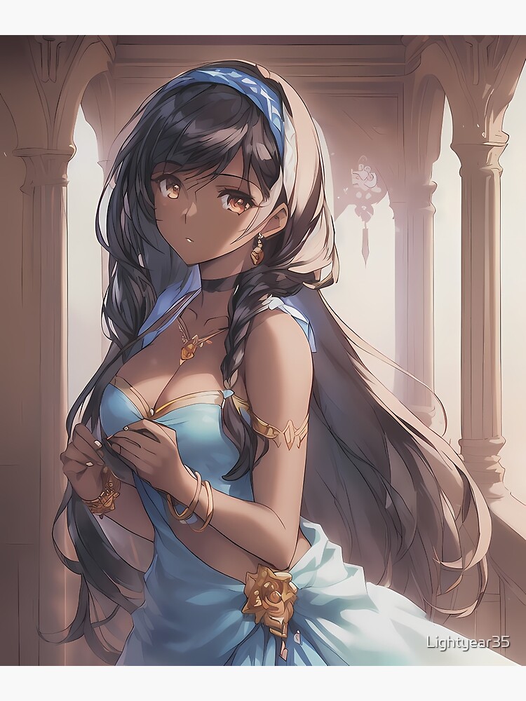 oil painting anime key visual of princess jasmine