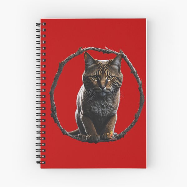Item preview, Cat Stalking Through the Circle (Red) designed and sold by AmaziaCo.