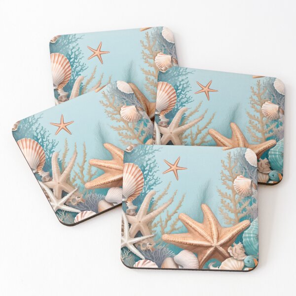 Item preview, Bottom of the sea with starfishes designed and sold by artedamensagem.