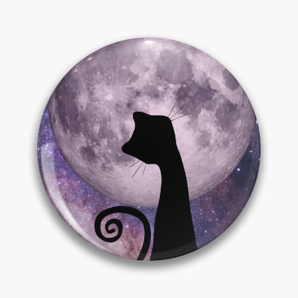 Item preview, Moon Cat in Pink and Purple designed and sold by CheekyKitty.