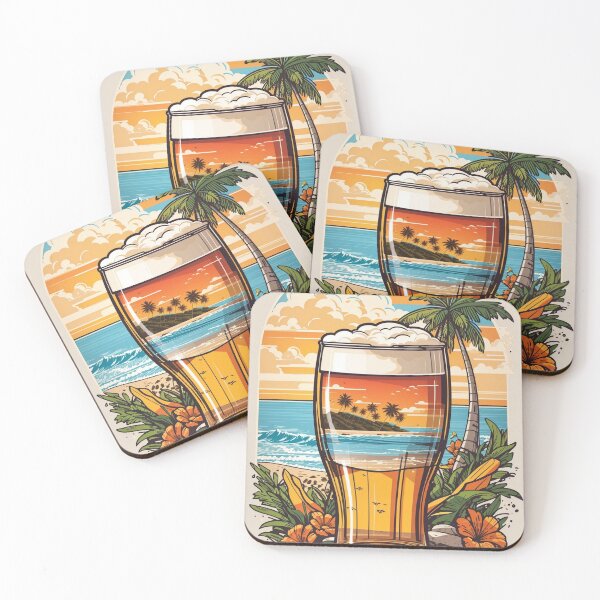 Item preview, Beachside Brew: The Lost Beer Glass designed and sold by ViralVibeLab.