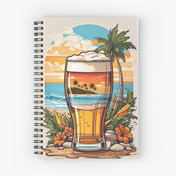 Item preview, Beachside Brew: The Lost Beer Glass designed and sold by ViralVibeLab.