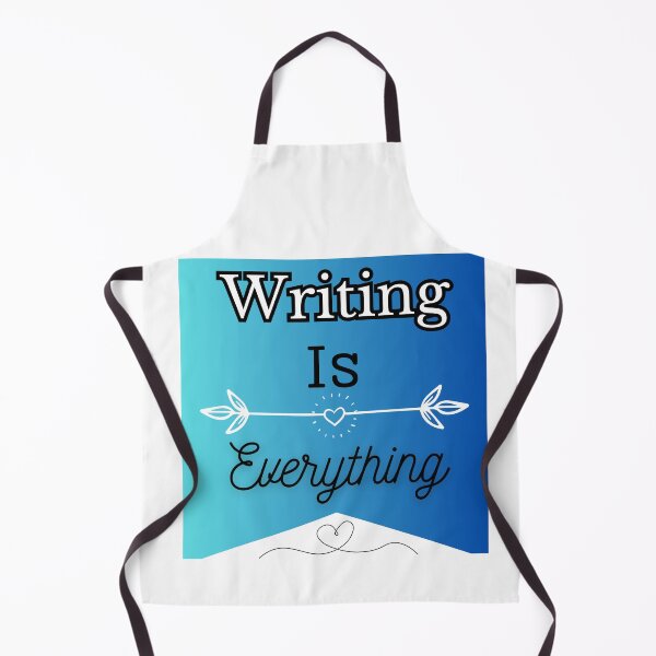 Item preview, Writing Is Everything blue gradient background with heart design designed and sold by Susan-Marie220.