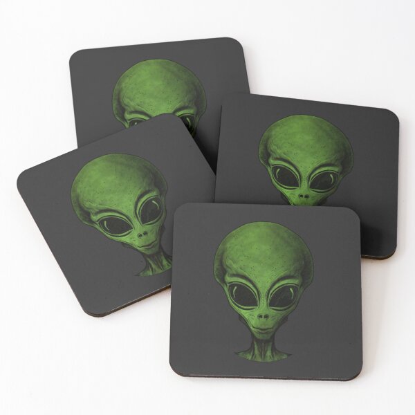 Item preview, Green Alien Head designed and sold by reddogbuckeye.