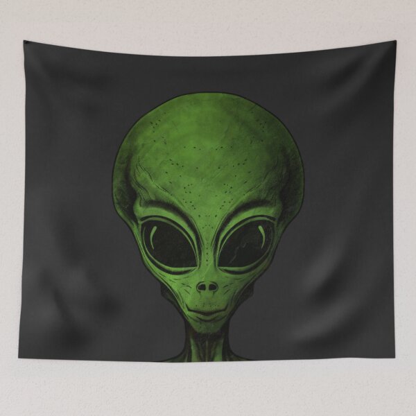 Item preview, Green Alien Head designed and sold by reddogbuckeye.