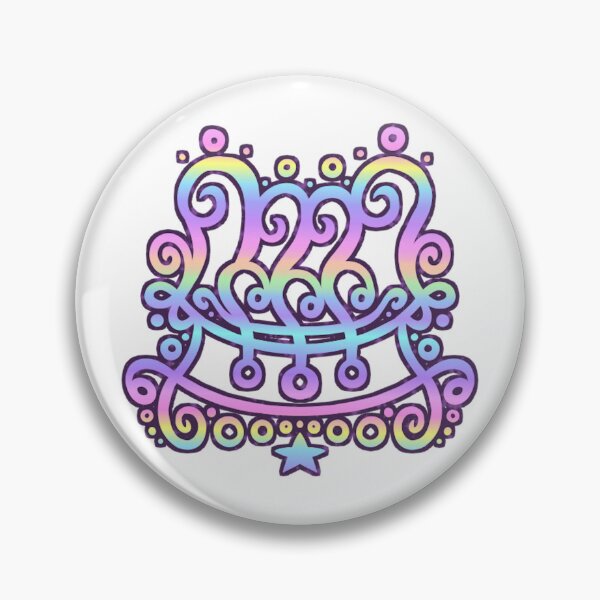 Item preview, King/Queen Paimon Daemon Sigil // Modified Pastel Rainbow Version by Korvella Starlight designed and sold by vampydemonartz.