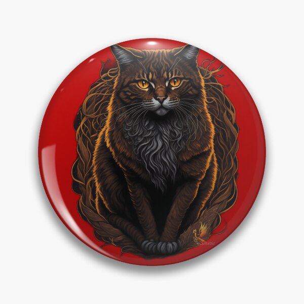 Item preview, Majestic Brown Cat (Red) designed and sold by AmaziaCo.
