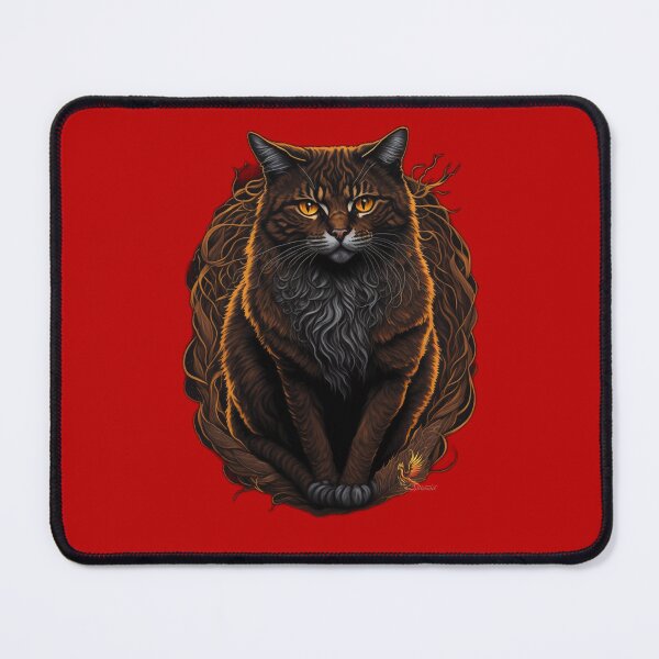 Item preview, Majestic Brown Cat (Red) designed and sold by AmaziaCo.