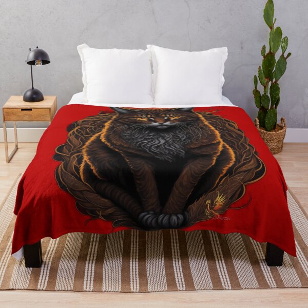 Item preview, Majestic Brown Cat (Red) designed and sold by AmaziaCo.