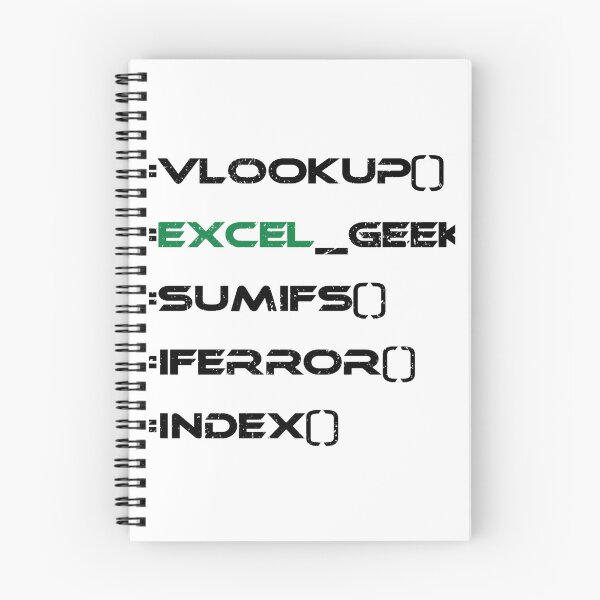 Item preview, Excel geek lover formulas sumif vlookup match spreadsheet designed and sold by TyshawnOrtiz.