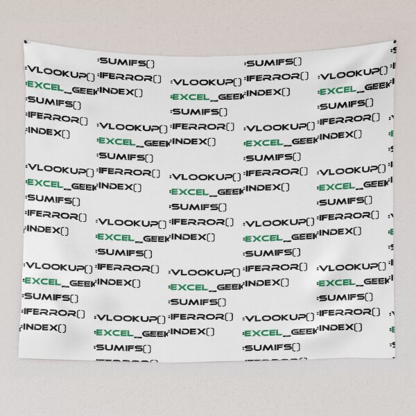 Item preview, Excel geek lover formulas sumif vlookup match spreadsheet designed and sold by TyshawnOrtiz.