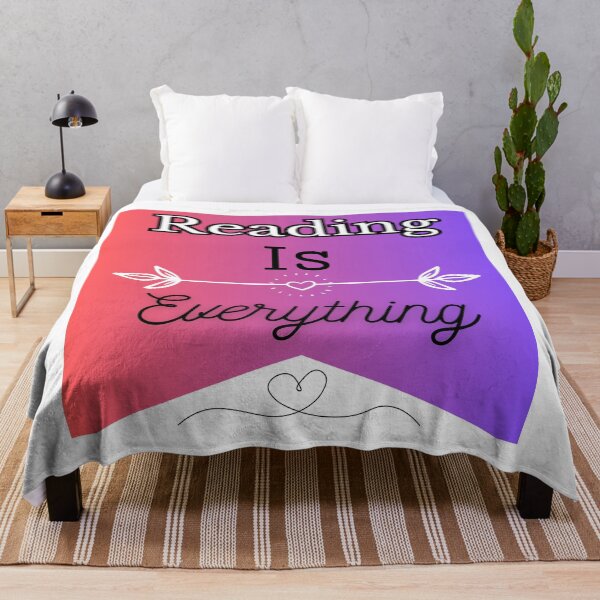 Item preview, Reading Is Everything pink purple gradient background with heart design designed and sold by Susan-Marie220.