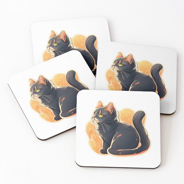 Item preview, The Charismatic Charms of a Cute Black Cat designed and sold by NidADesign.