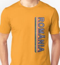 Romanian Language Distressed Jersey Style Unisex T-Shirt