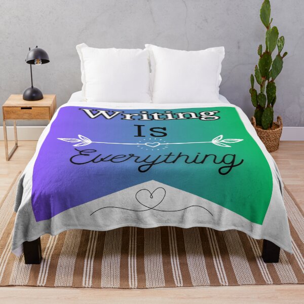 Item preview, Writing Is Everything purple green gradient background with heart design designed and sold by Susan-Marie220.