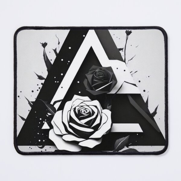 Item preview, Triangle and Rose Abstract: Geometric Elegance designed and sold by ViralVibeLab.