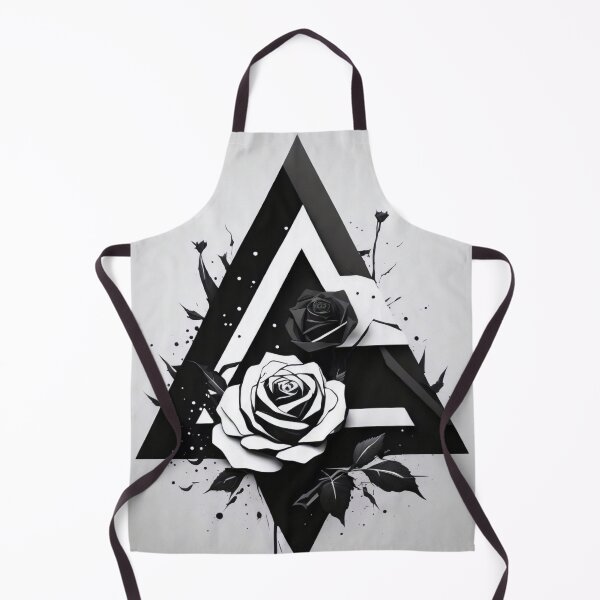 Item preview, Triangle and Rose Abstract: Geometric Elegance designed and sold by ViralVibeLab.