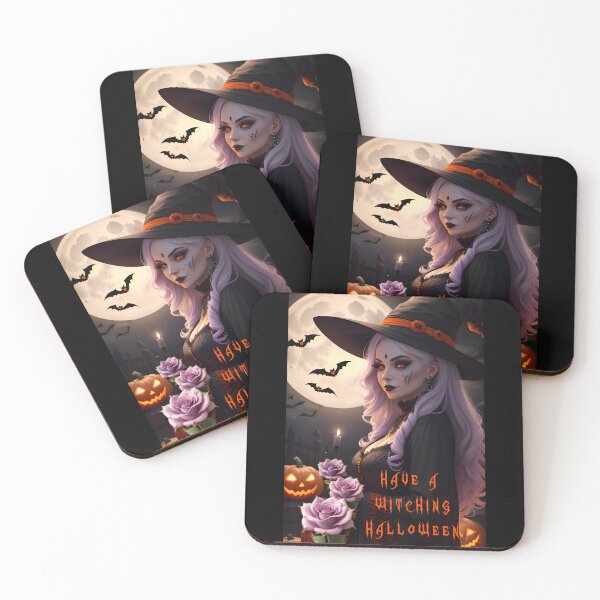 Item preview, Have a Witching Halloween - Witches and Warlocks designed and sold by ZanyPaintbrush.