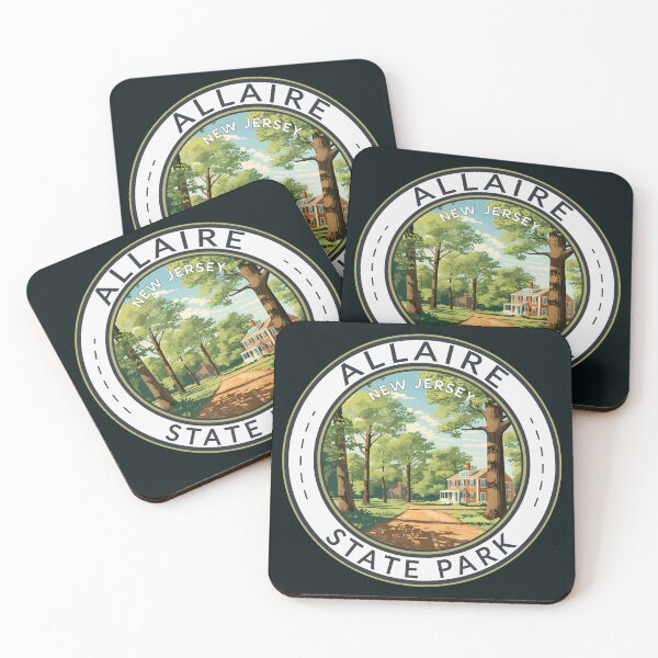 Item preview, Allaire State Park New Jersey Travel Art Badge designed and sold by KrisSidDesigns.