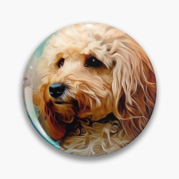 Item preview, Adorable Cockapoo Dog Splash Art Print 1 designed and sold by The Digital Compass.