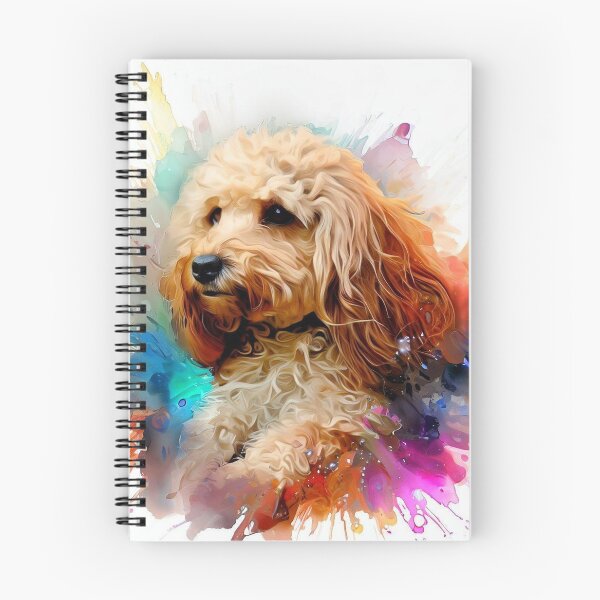 Item preview, Adorable Cockapoo Dog Splash Art Print 1 designed and sold by The Digital Compass.