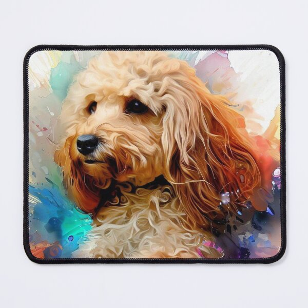 Item preview, Adorable Cockapoo Dog Splash Art Print 1 designed and sold by The Digital Compass.