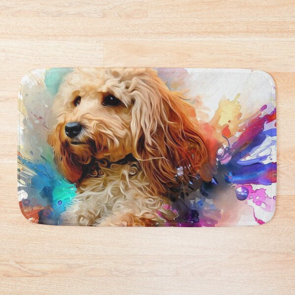 Item preview, Adorable Cockapoo Dog Splash Art Print 1 designed and sold by The Digital Compass.
