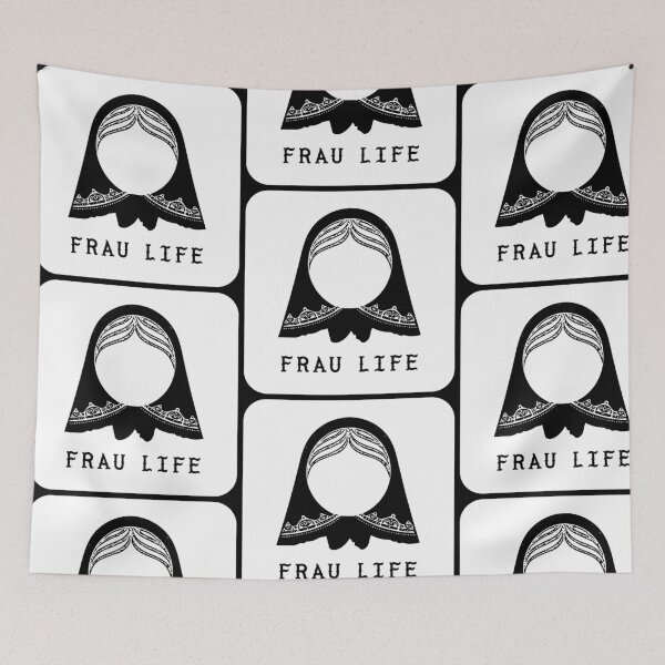 Item preview, Frau Life Babushka Housewife designed and sold by gobbieshoppe.