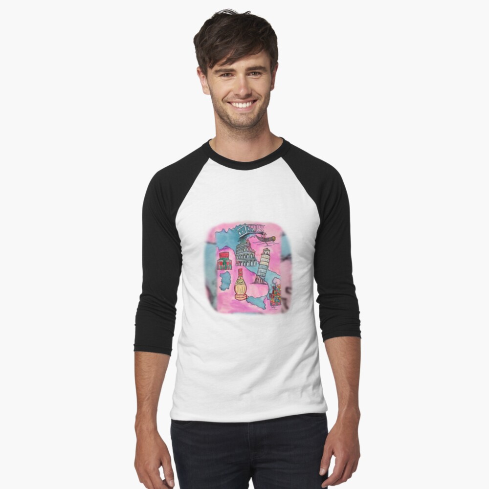 Item preview, Baseball ¾ Sleeve T-Shirt designed and sold by HappigalArt.