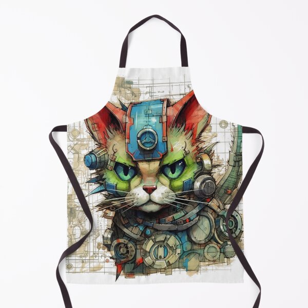 Item preview, Green mechanical cat in Steampunk style designed and sold by InfinityCircle.