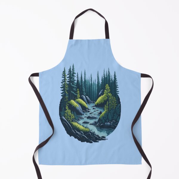 Item preview, Copy of Nature, forest with river watercolor designed and sold by Dr-Kane.