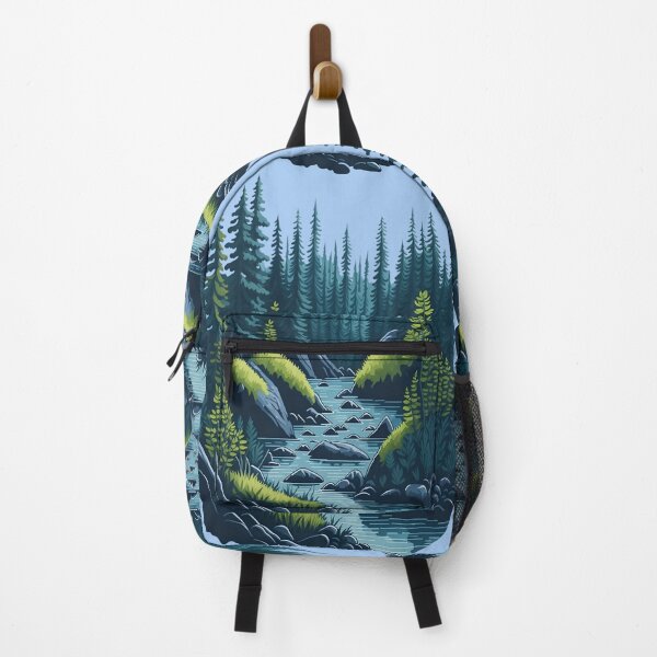Item preview, Copy of Nature, forest with river watercolor designed and sold by Dr-Kane.