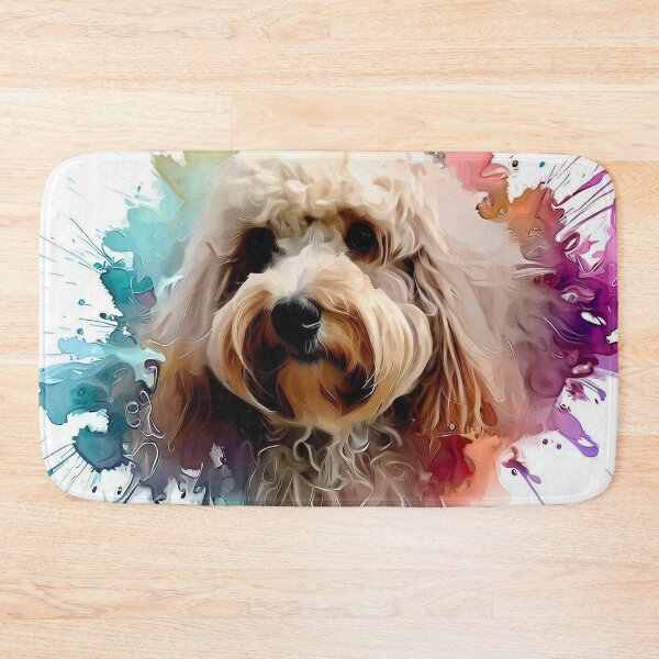 Item preview, Adorable Cockapoo Dog Splash Art Print 2 designed and sold by The Digital Compass.