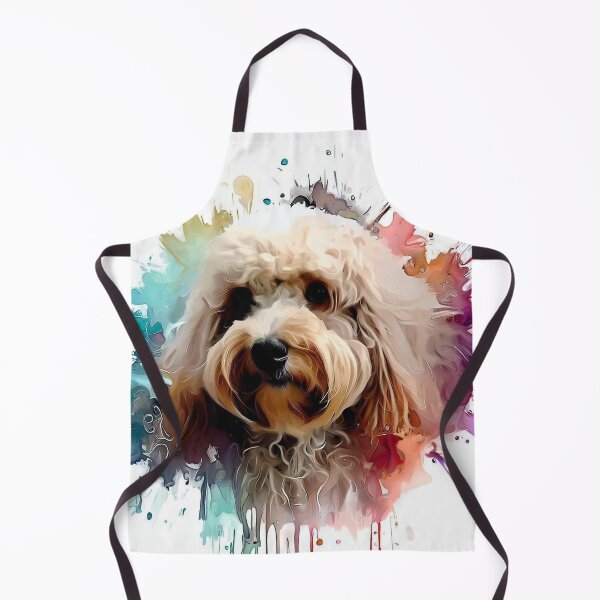 Item preview, Adorable Cockapoo Dog Splash Art Print 2 designed and sold by The Digital Compass.