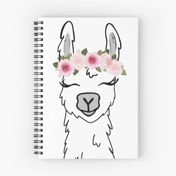 Item preview, Floral Crown Llama designed and sold by ktscanvases.