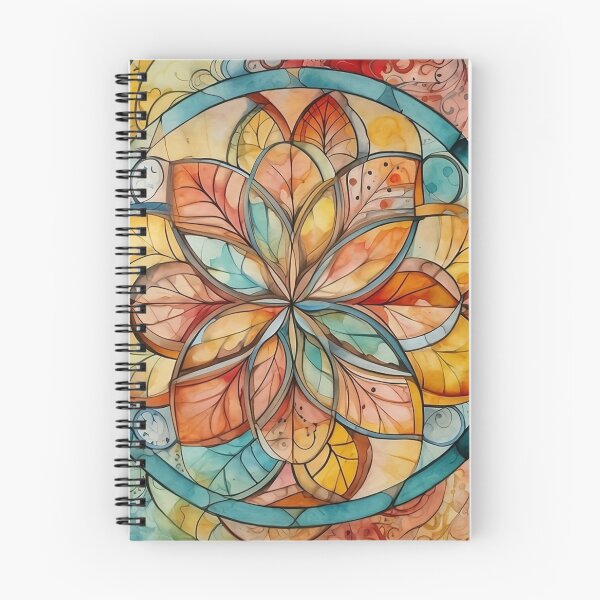 Item preview, Orange floral mandala designed and sold by VeronicArt85.