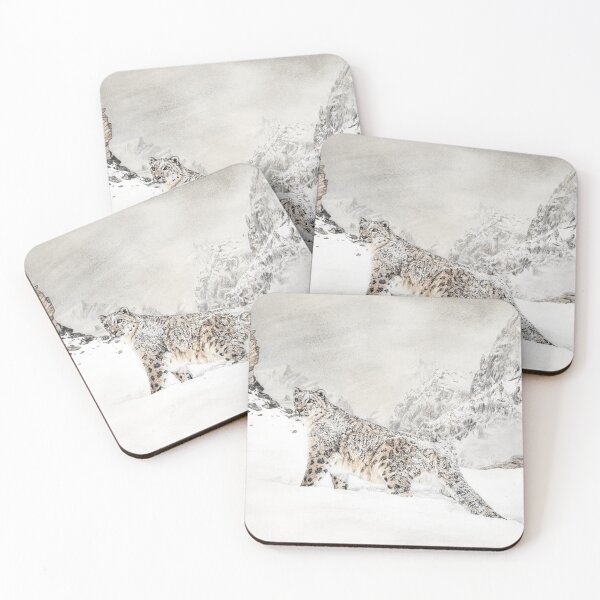 Item preview, Snow Leopard - Mountain Majesty designed and sold by BeckyKidus.