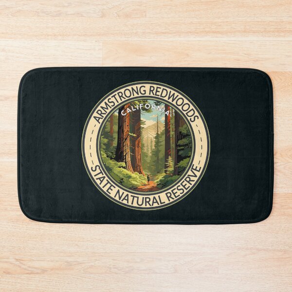 Item preview, Armstrong Redwoods State Natural Reserve California Travel Art Badge designed and sold by KrisSidDesigns.