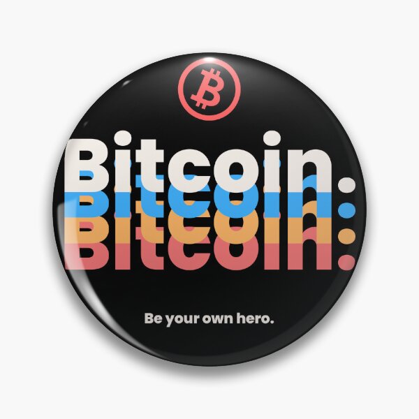 Item preview, Bitcoin Multicolour, Be your own hero - Crypto Logo designed and sold by GetCryptoSwag.