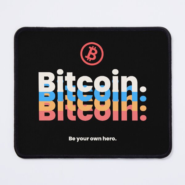 Item preview, Bitcoin Multicolour, Be your own hero - Crypto Logo designed and sold by GetCryptoSwag.
