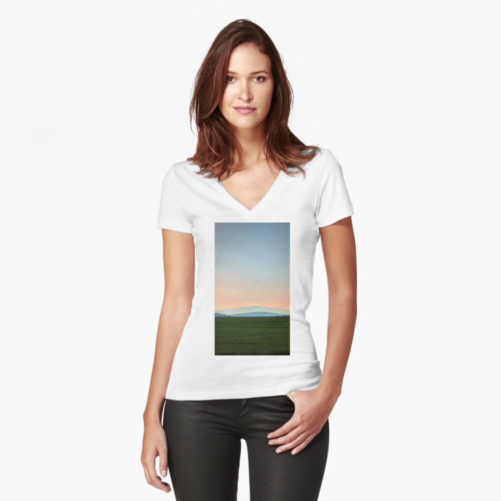 Item preview, Fitted V-Neck T-Shirt designed and sold by picdab-com.