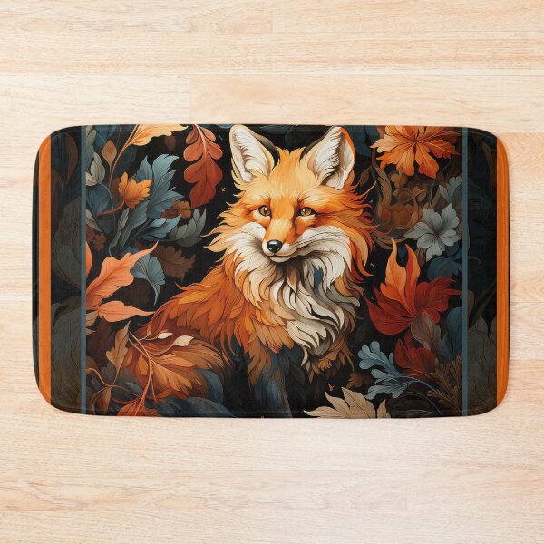Item preview, A sly fox illustration inspired by WIlliam Morris designed and sold by The Willow Of  Rain City.
