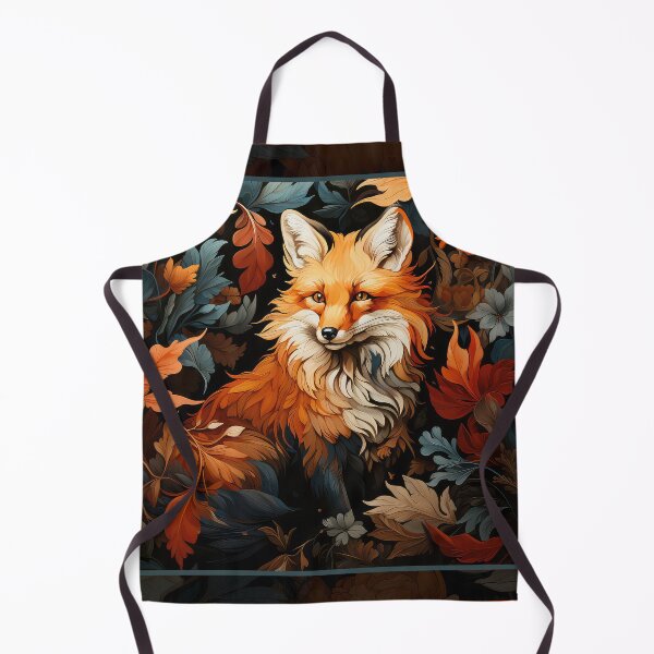 Item preview, A sly fox illustration inspired by WIlliam Morris designed and sold by The Willow Of Rain City.
