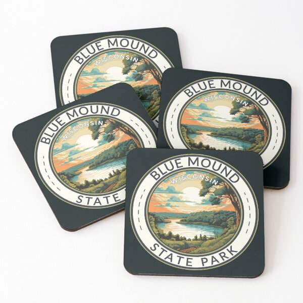 Item preview, Blue Mound State Park Wisconsin Travel Art Badge designed and sold by KrisSidDesigns.